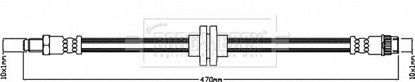 BORG & BECK stabdžių žarnelė BBH8335